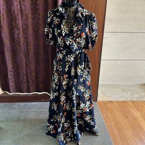 Jill Stuart Navy Floral Dress